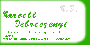 marcell debreczenyi business card